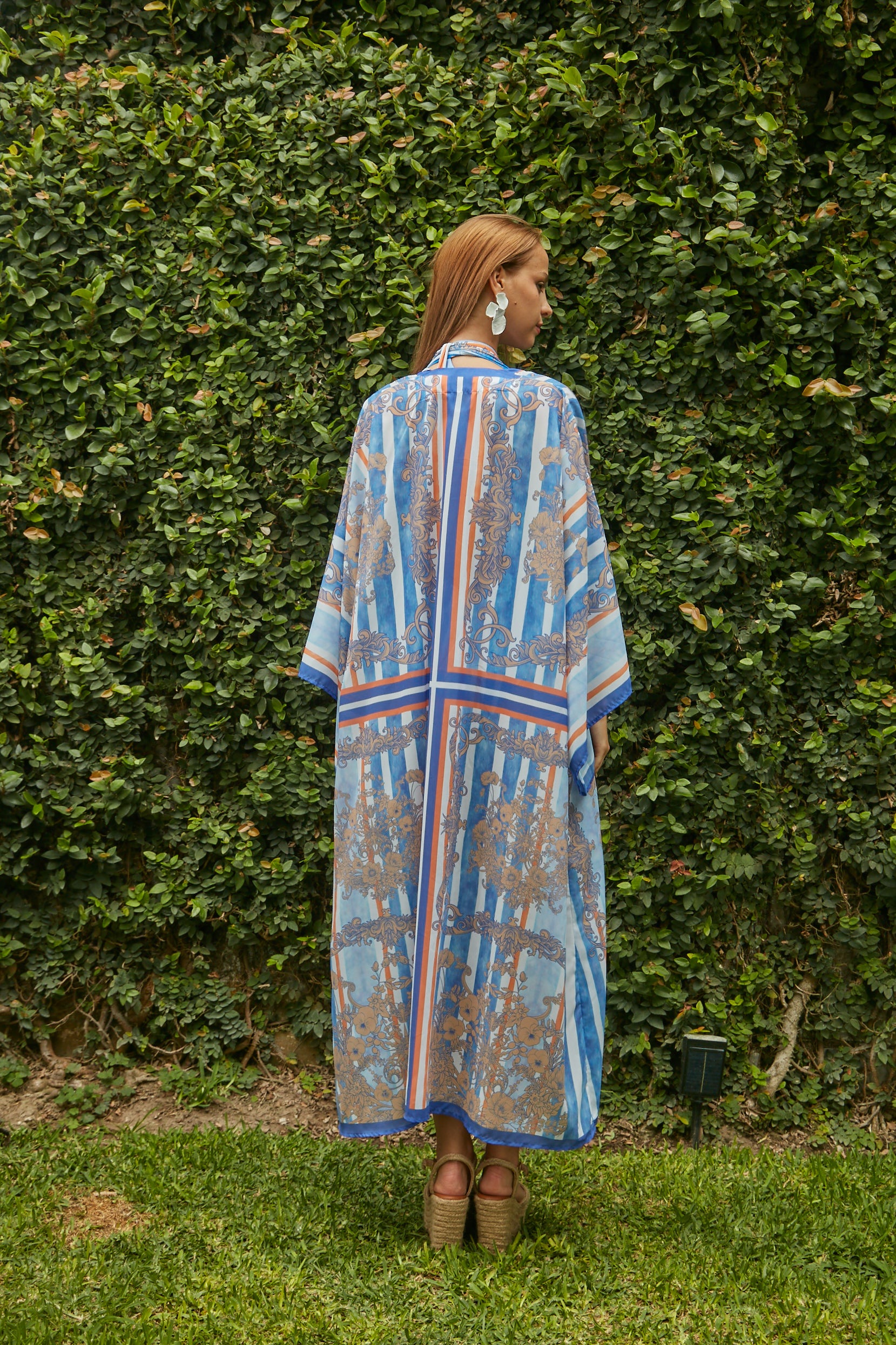 Kaftan Art Nouveau Azul