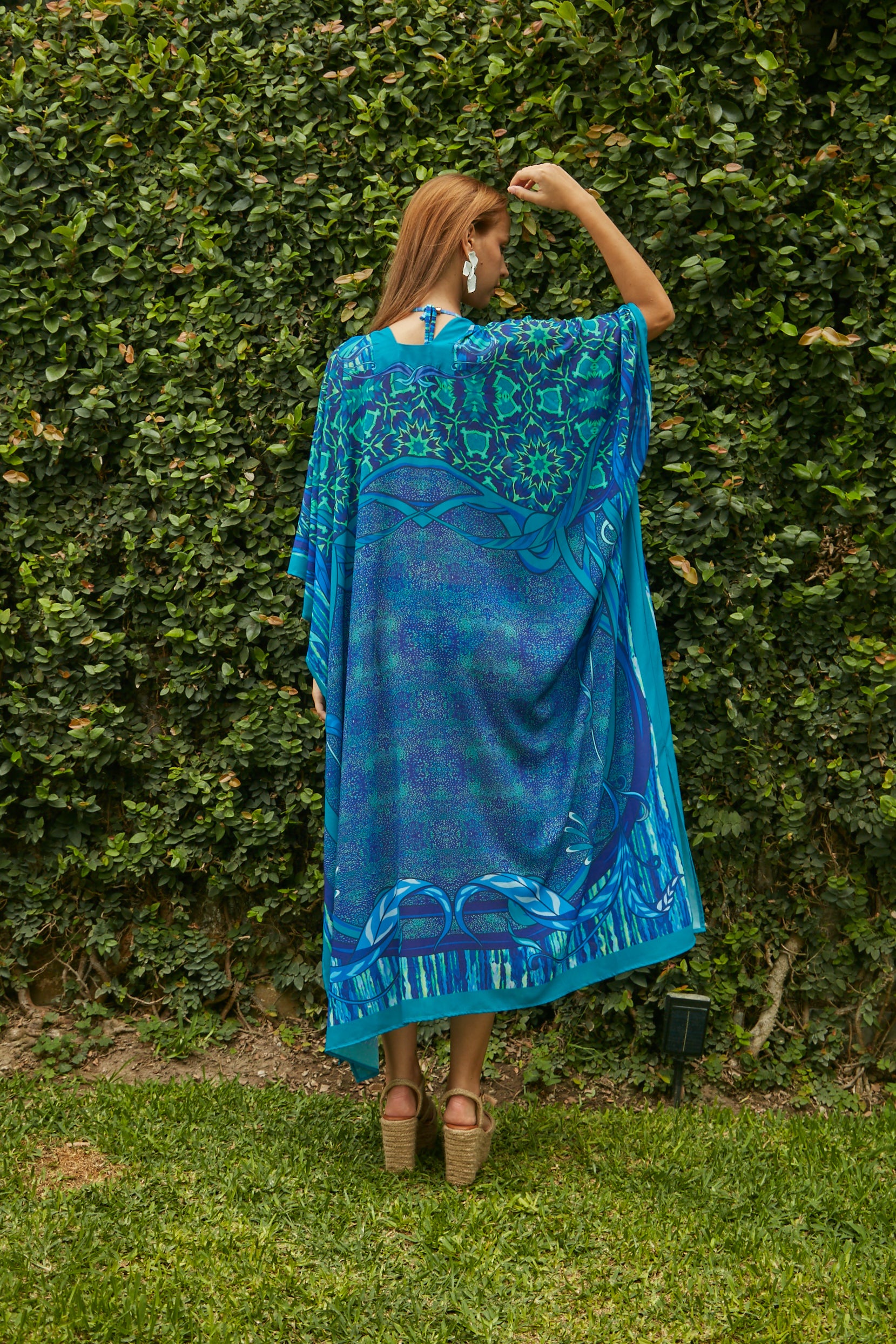 Kaftan Art Nouveau Turquesa