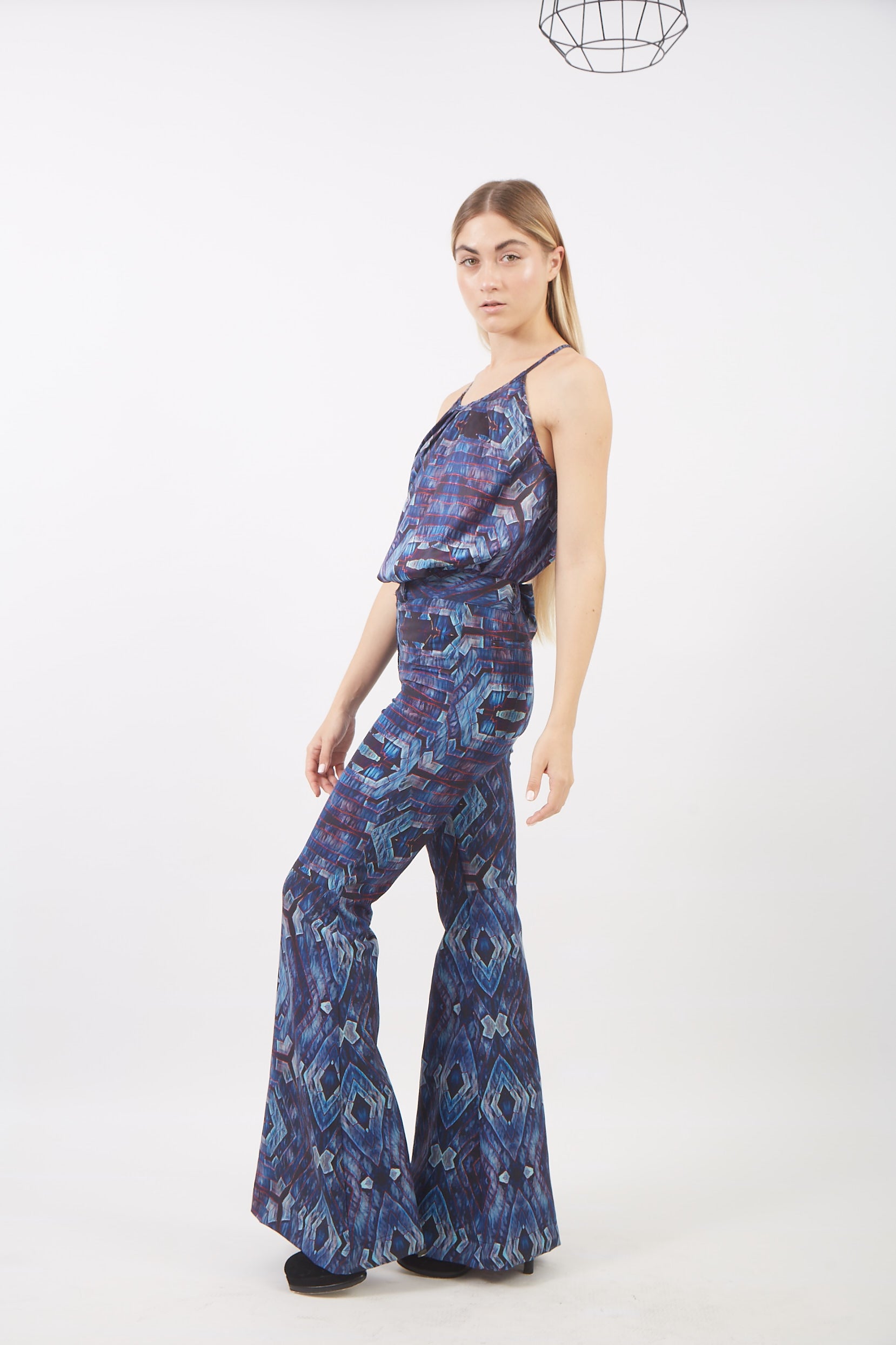 BLUE WOOD BELL PANT