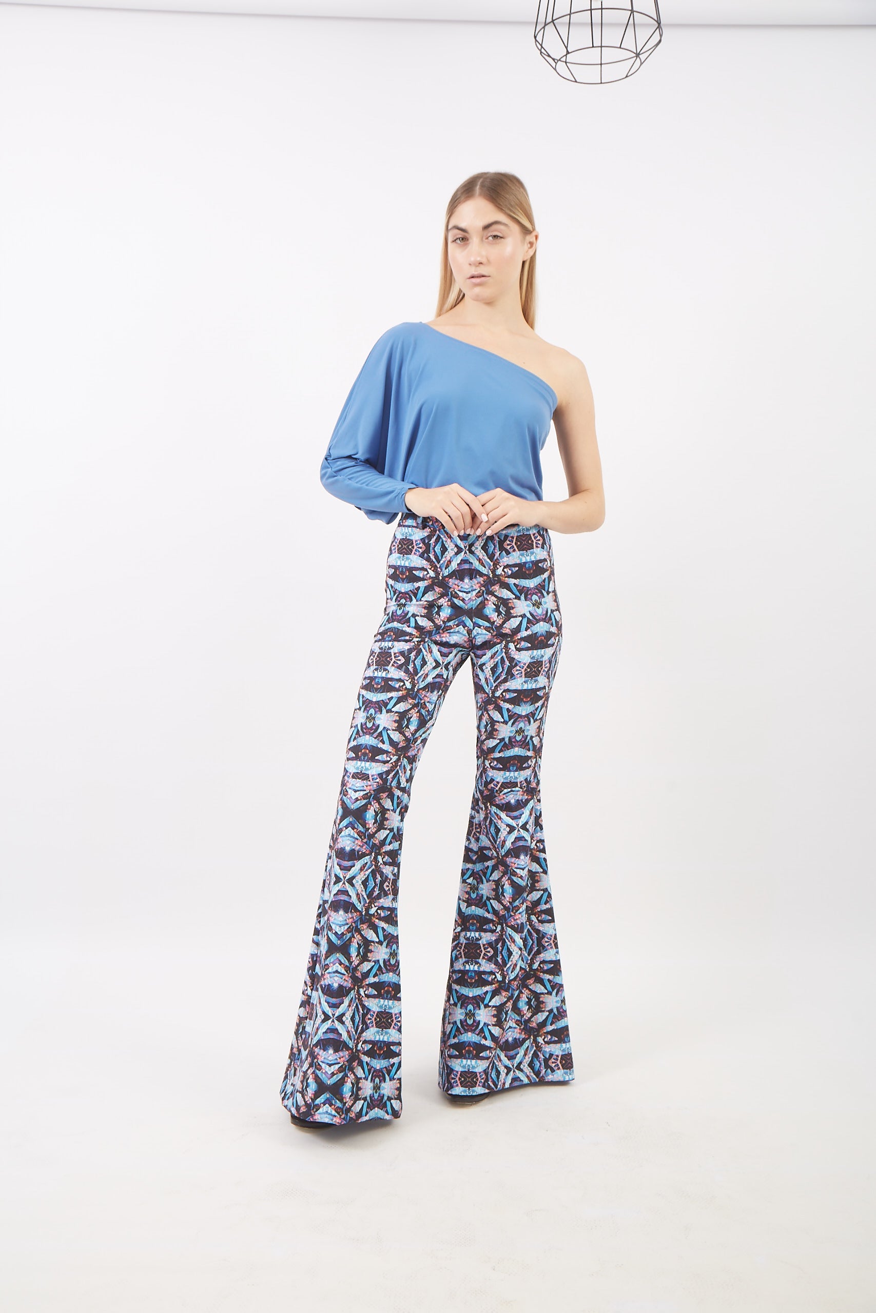 CERULEAN ASYMMETRICAL TOP