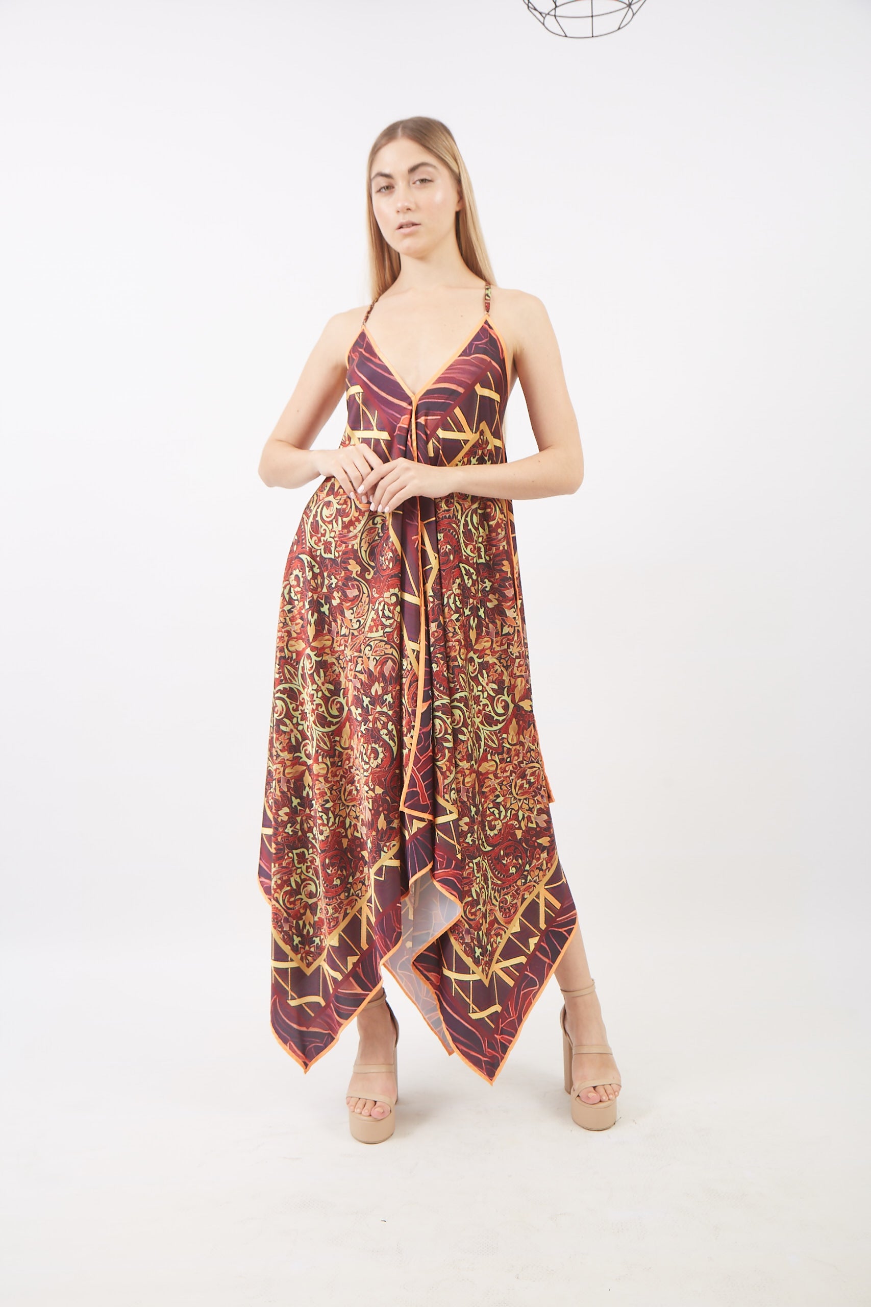 TRI KROTO LONG LAYER DRESS