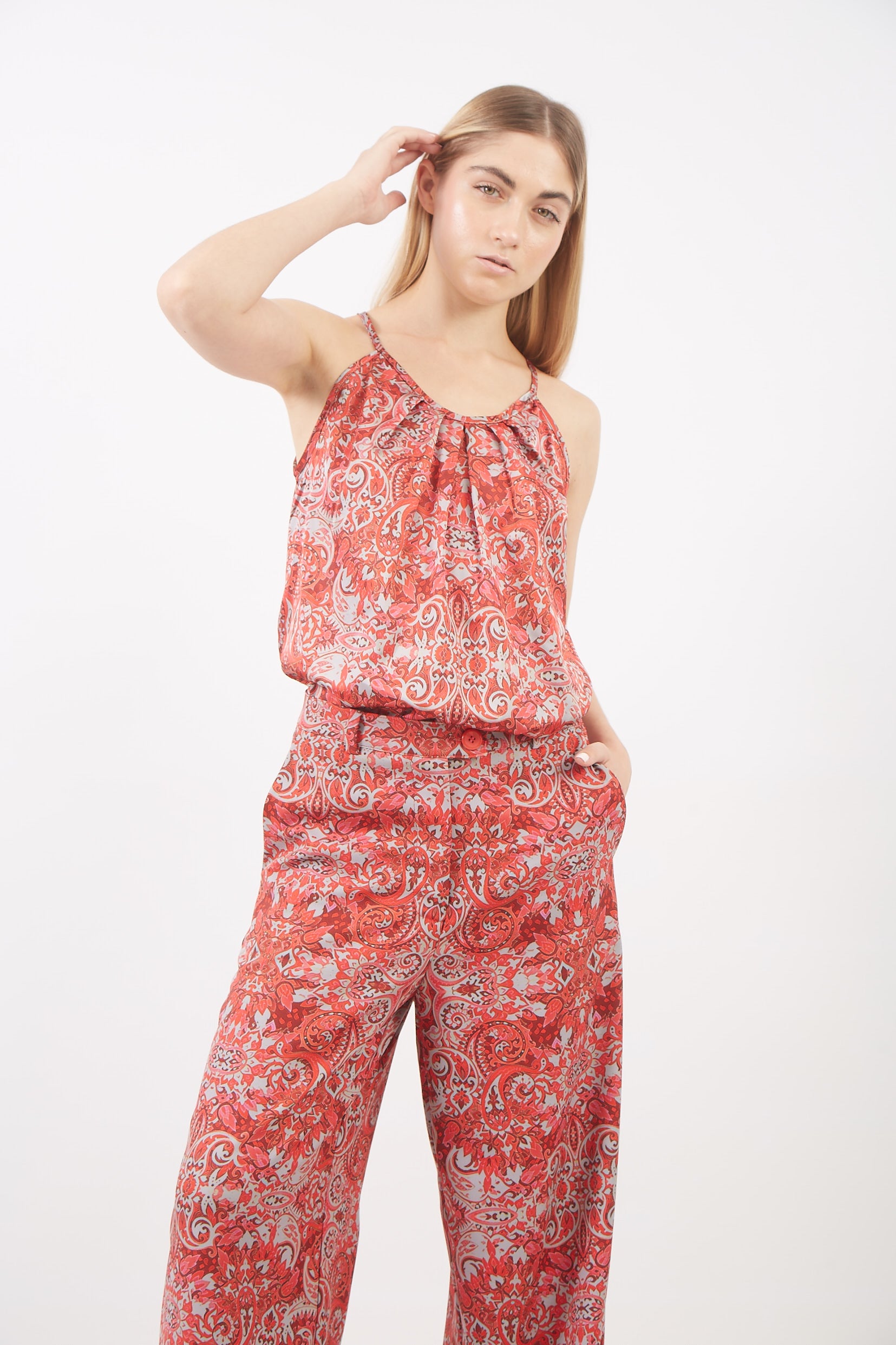SUNSET PAISLEY TOP